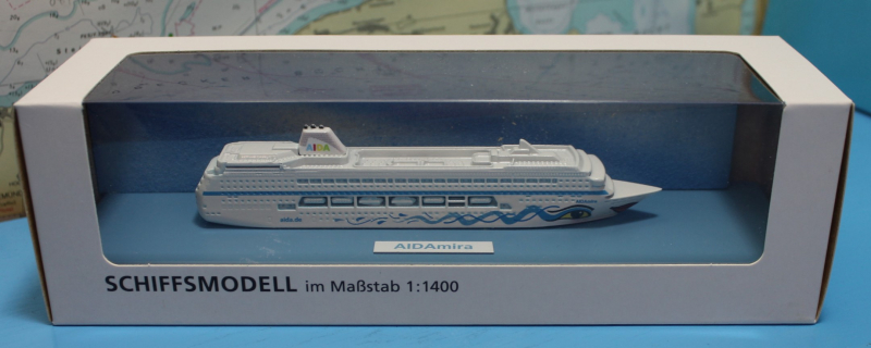 Cruise ship "AIDAmira" white version (1 p.) GER 2019 in ca. 1:1400